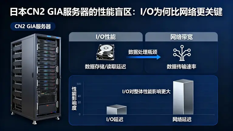 日本CN2 GIA服务器的性能盲区：I/O为何比网络更关键