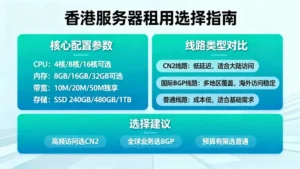 香港服务器租用哪家好？不做“选择困难户”，看懂配置与线路