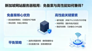 新加坡网站服务器租用：免备案与高性能如何兼得？