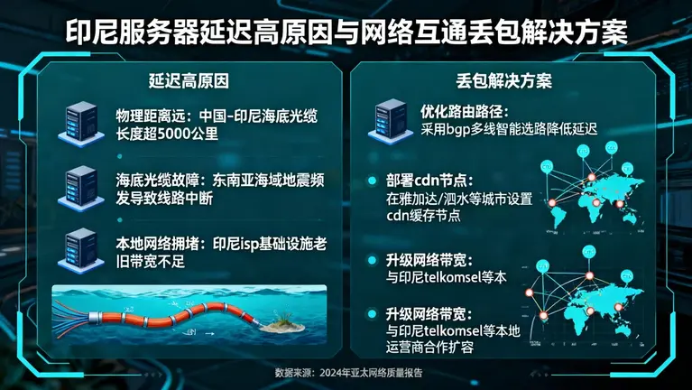 印尼服务器的延迟为何这么高？解决网络互通丢包的方案