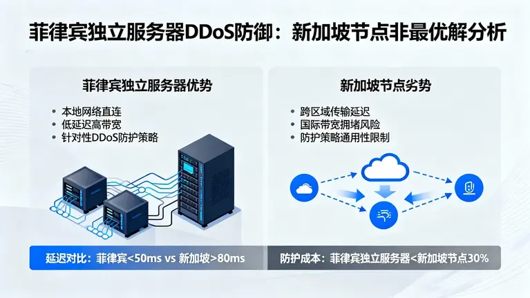菲律宾独立服务器DDoS防御：为什么云厂商的新加坡节点不是最优解？