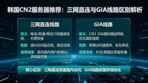 韩国cn2服务器推荐：三网直连和GIA线路有多大区别？