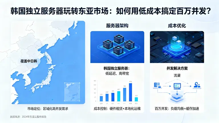 韩国独立服务器玩转东亚市场：如何用低成本搞定百万并发？