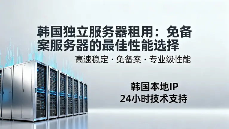 韩国独立服务器租用：免备案服务器的最佳性能选择
