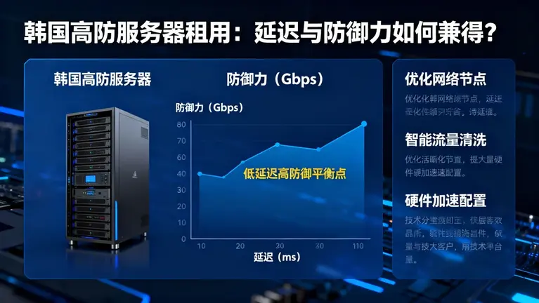 韩国高防服务器租用：延迟与防御力如何兼得？