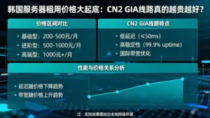 韩国服务器租用价格大起底：CN2 GIA线路真的越贵越好？