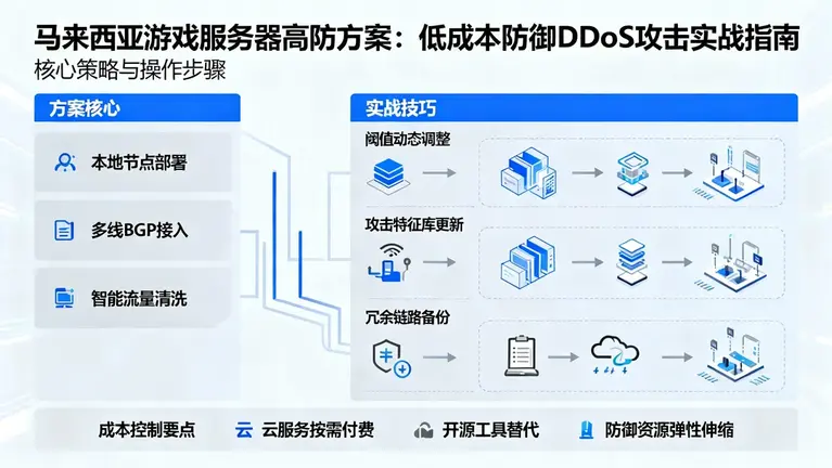 马来西亚游戏服务器高防方案：低成本防御DDoS攻击的实战技巧