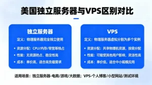 美国独立服务器和VPS的区别在哪？告别“邻居”干扰的成本是多少？