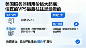 美国服务器租用价格大起底：便宜的VPS最后往往是最贵的