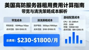 美国高防服务器租用费用怎么算？带宽与清洗策略的真实成本