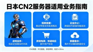 日本CN2服务器适合做什么？不仅是游戏，这些业务也刚需