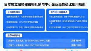 日本独立服务器价格很乱？中小型企业如何租用到高性价比机器