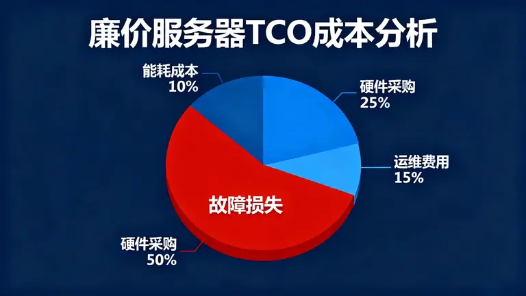 故障损失在廉价服务器总成本中的巨大占比
