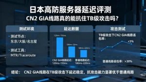 日本高防服务器延迟评测：CN2 GIA线路真的能抗住TB级攻击吗？