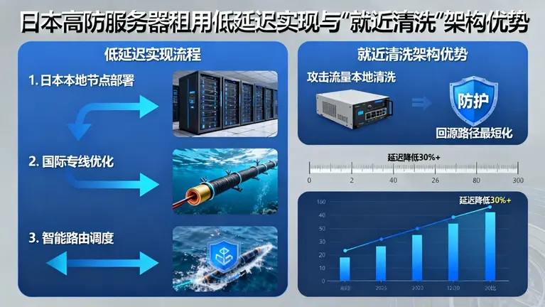 日本高防服务器租用如何实现低延迟?“就近清洗”的架构优势