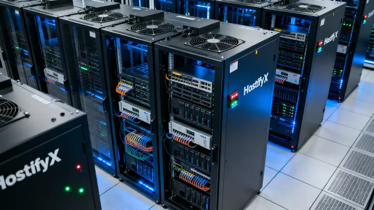 HostifyX洛杉矶数据中心的机柜实拍