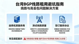 台湾BGP线路租用，如何规避绕路和高丢包的“坑”？