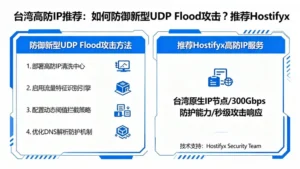 台湾高防IP推荐：如何防御新型UDP Flood攻击？