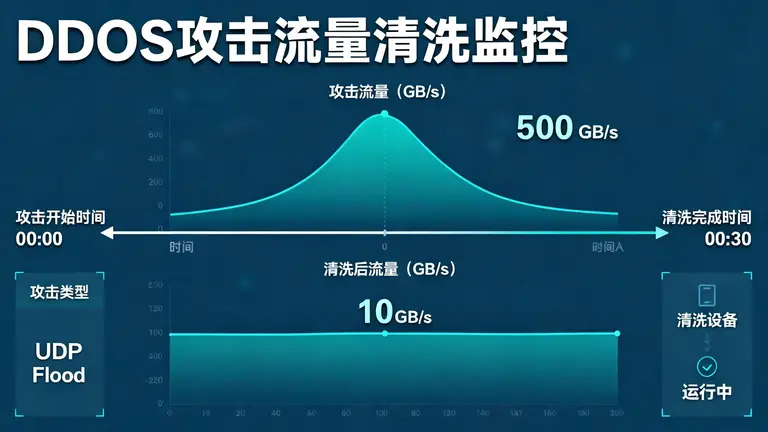 DDoS攻击流量被清洗
