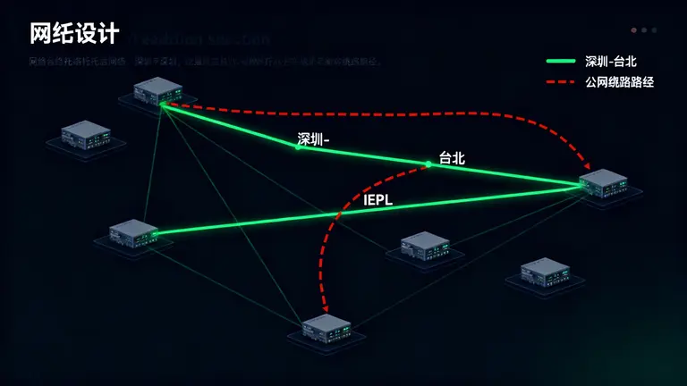 MTR 路由追踪的终端对比，左边丢包，右边专线网络正常