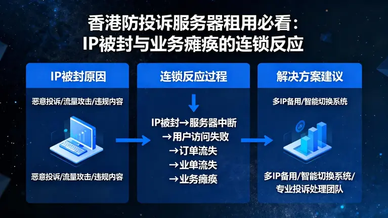 香港防投诉服务器租用必看：IP被封与业务瘫痪的连锁反应