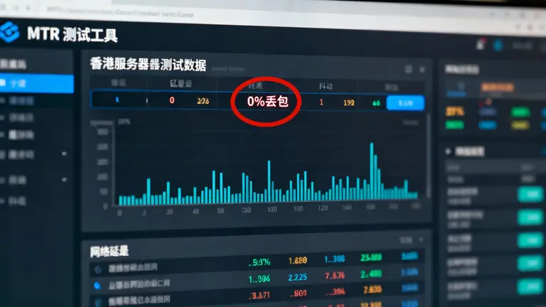 MTR测试工具，香港服务器“0%丢包”数据