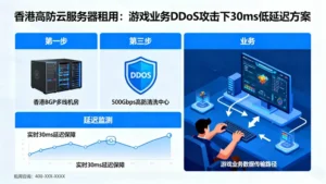 香港高防云服务器租用：游戏业务如何在DDoS攻击下保持30ms低延迟？