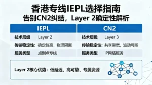 香港专线IEPL哪家好？别再纠结CN2，看懂Layer 2的确定性