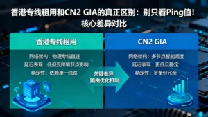 香港专线租用和CN2 GIA的真正区别：别只看Ping值！