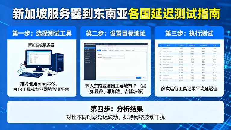 新加坡服务器租用后，如何测试到东南亚各国的真实延迟？