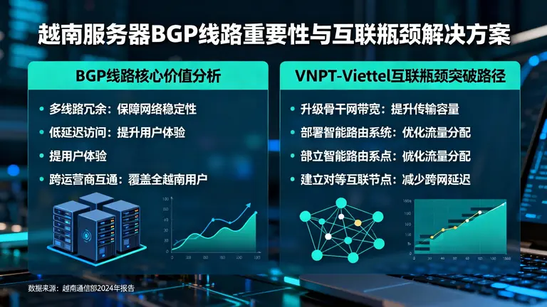 越南服务器bgp线路有多重要？解决VNPT与Viettel互联瓶颈的唯一解