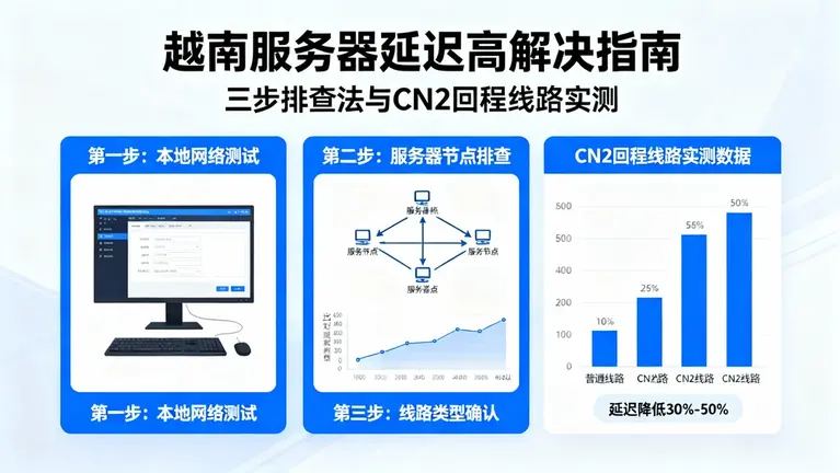 越南服务器延迟高怎么办？三步排查法与CN2回程线路实测