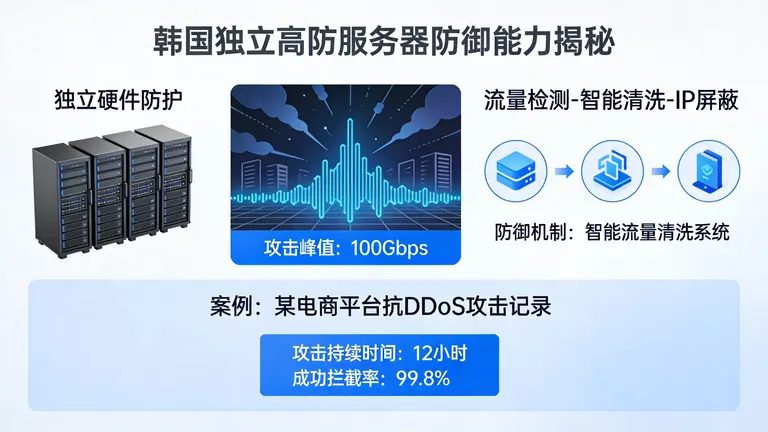 韩国独立高防服务器能扛住多大攻击？揭秘真实防御能力