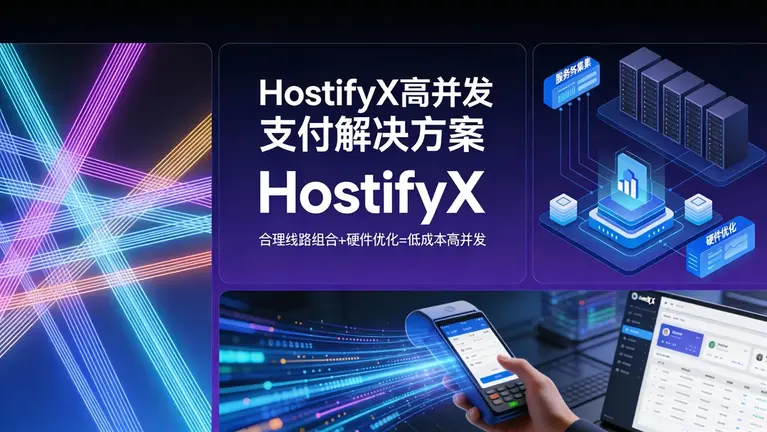 通过合理的线路组合与硬件优化，HostifyX助你低成本搞定高并发支付场景
