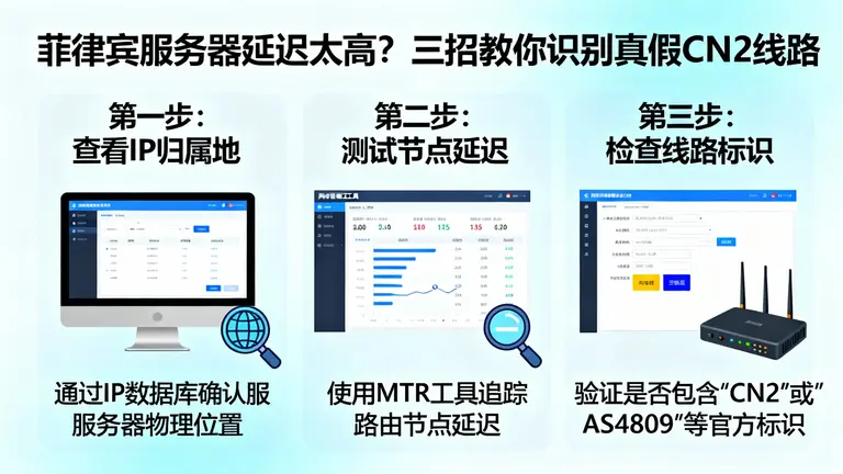 菲律宾服务器延迟太高？三招教你识别真假CN2线路
