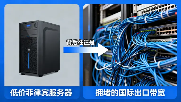 低价菲律宾服务器背后往往是拥堵的国际出口带宽