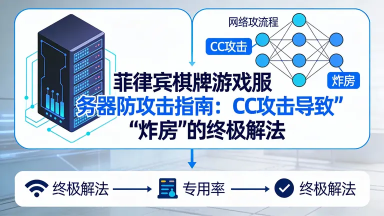 菲律宾棋牌游戏服务器防攻击指南：CC攻击导致“炸房”的终极解法