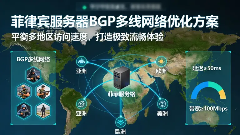 菲律宾服务器用BGP多线网络，平衡不同地区玩家的访问速度，打造极致流畅体验