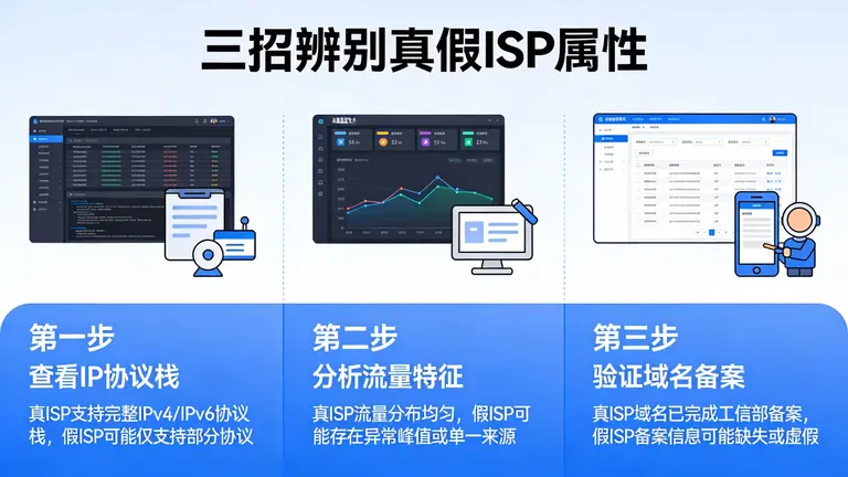 三招辨别真假ISP属性