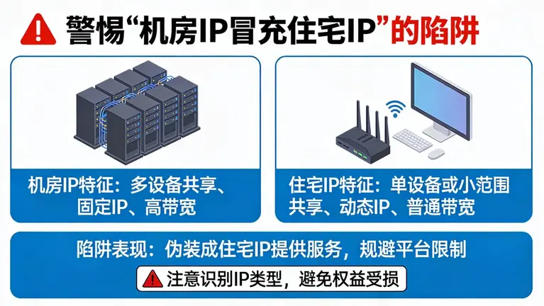 警惕“机房IP冒充住宅IP”的陷阱