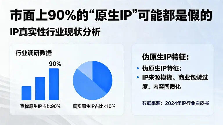 市面上90%的“原生IP”可能都是假的