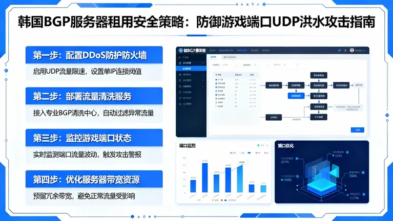 韩国bgp服务器租用安全策略：如何防御针对游戏端口的UDP洪水攻击？