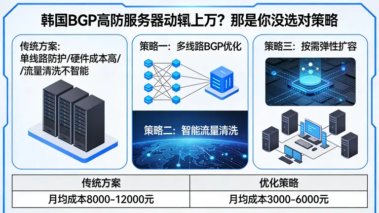 韩国BGP高防服务器动辄上万？那是你没选对策略