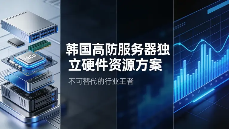 韩国高防服务器独立硬件资源方案依然是不可替代的王者