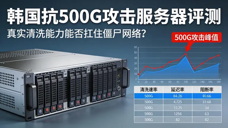 韩国抗500G攻击服务器评测：真实清洗能力能否扛住僵尸网络？