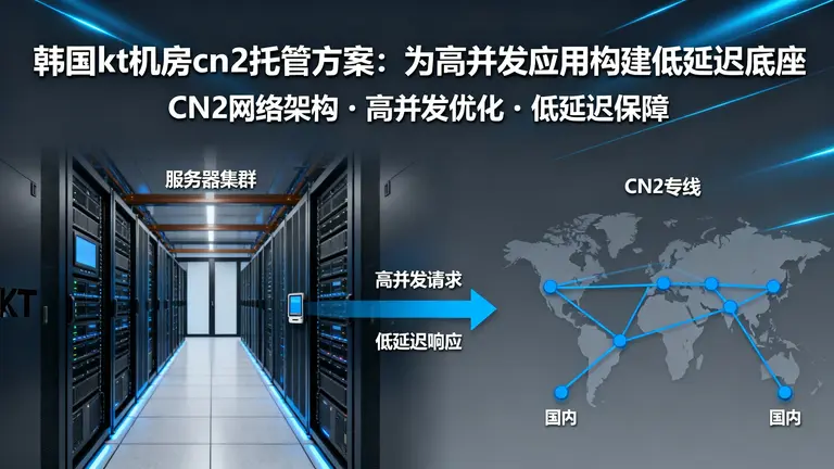 韩国kt机房cn2托管方案：为高并发应用构建低延迟底座