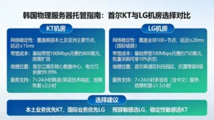 韩国物理服务器托管指南：选择首尔KT还是LG机房有何讲究？