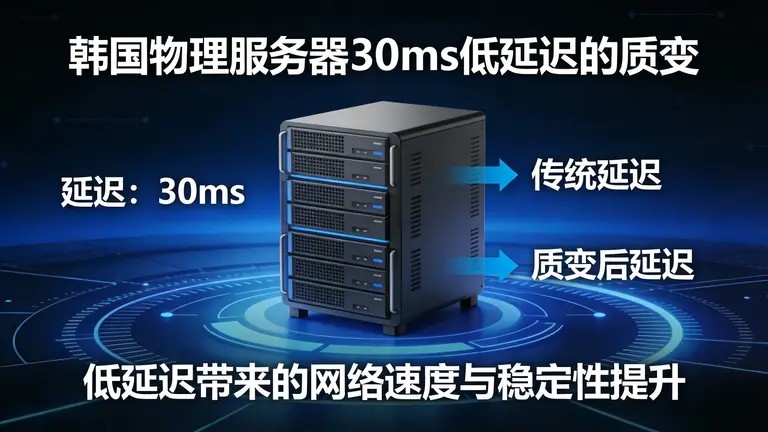 韩国物理服务器30ms低延迟的质变