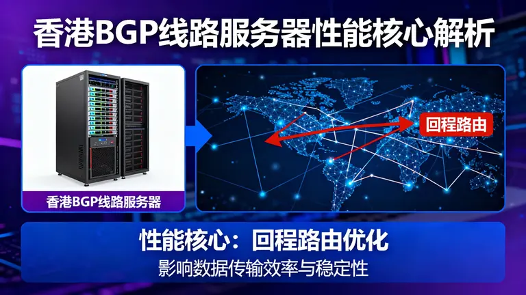 香港BGP线路服务器的性能核心在于回程路由