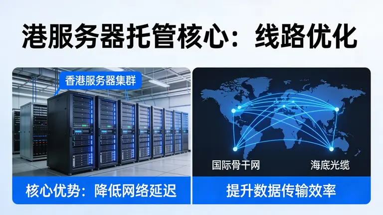 香港服务器托管的核心在于线路优化